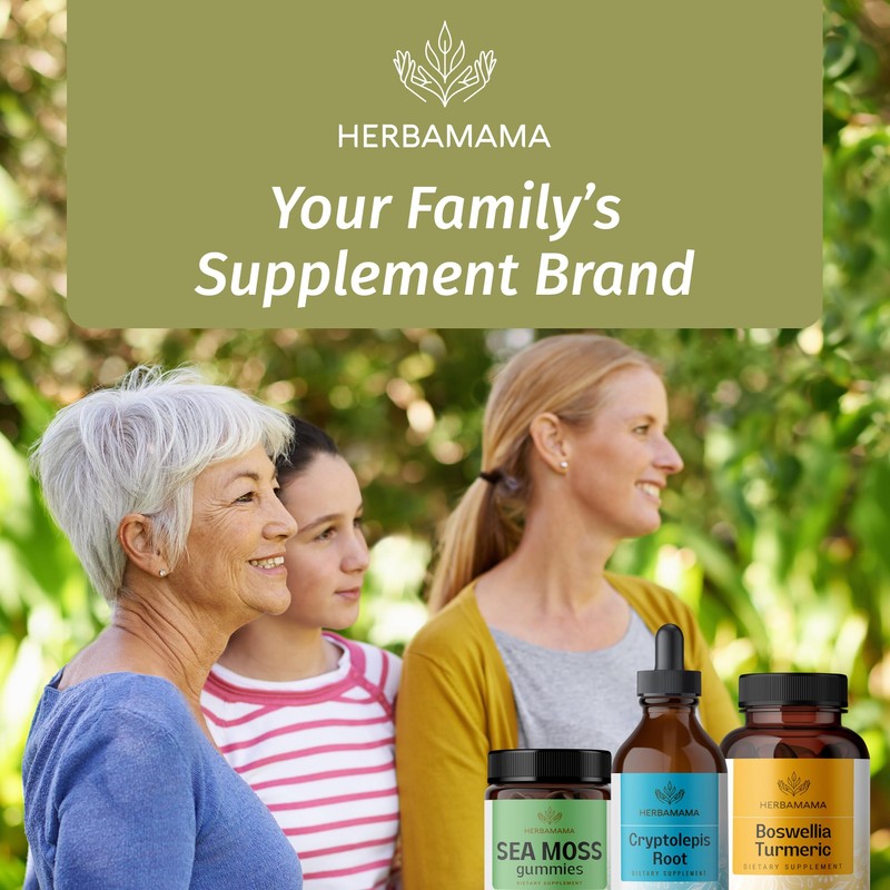 HERBAMAMA Cryptolepis Tincture - Vegan Cryptolepis Sanguinolenta Immune Support Supplement