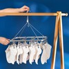 Multifunction Aluminum Alloy Laundry Drying Rack with 26 Clips for
