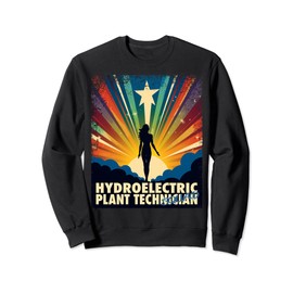 Hydroelectric Plant Technician Funny Female Hero Job Women Sweatshirt
