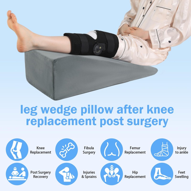 ROYALAY Leg Elevation Pillows for After Surgery, Knee Surgery Recovery