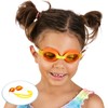 Kids Swimming Goggles ~ Mirrored Swim Goggles for Children Boys