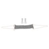 Footrest Black and White Streaks Soft Breathable Adjustable Foot Hammock