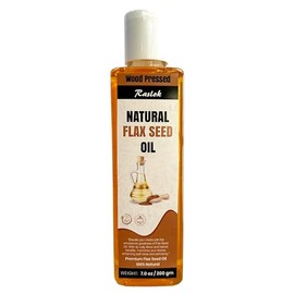 Raslok Pure Natural Flax Seed Oil | Wood Pressed (7, Ounces)