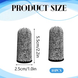 10PCS Finger Cots Cut Resistant Protection Finger Sleeve Protectors Anti-Cut Finger Cover Finger Protectors Anti-Slip Thumb Protector Covers Finger Guards for Cutting Food Kitchen Sculpture Supplies
