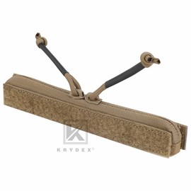 Krydex Tactical Vest Admin Pocket Zipper Insert Chest Full Two Way Zip For FCPC V5 JPC2.0 Carrier - Color: Coyote Brown