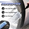OJJ 2026 New 2pcs Long Handle Microfiber Wheel Brush Car