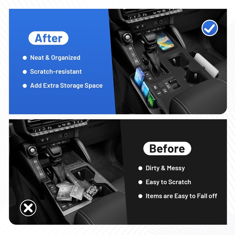 Canvcle Center Console Panel Silicone Storage Box for 2024-2025 2026