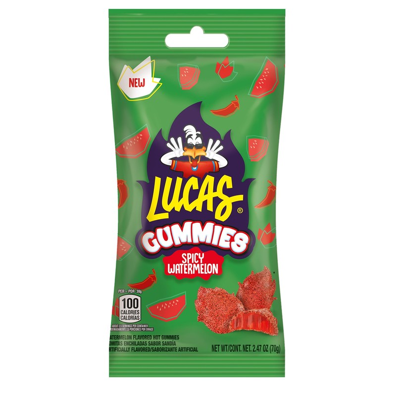 Lucas Spicy Gummies Watermelon Flavored 12 pack, 29.6OZ