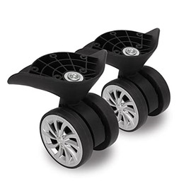 SPYMINNPOO eghvrqsa6w Luggage Suitcase Wheels, 2-Piece Suitcase Wheels Replacement Nylon Suitcase Wheels Replacement Wheels Upgrade Travel Mute Universal Wheel Replacement Parts