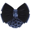 (RONGUI) Bun Net Chignon Barrette Ribbon Large Hair Closure Hair
