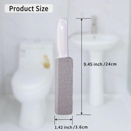 Piedra Pómez de Limpieza 8 Pack, Limpiador de Inodoro con Mango extralargo, Cepillo de baño Cepillo de baño de Piedra pómez, para Limpieza Baño, Inodor, Parrilla, Cuidado De Los Pies (Gris 8 pcs)