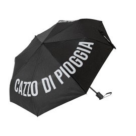 Fisura – Original Foldable Umbrella with Italian message. Small Automatic Women's Umbrella. Travel Size. Wind-Resistant. 96 cm Diameter When Opened