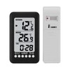 Hygrothermograph, Eacam LCD ℃/℉ Digital Wireless Indoor/Outdoor Thermometer Clock Temperature
