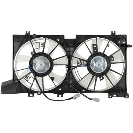 SCITOO Dual Engine Condenser Radiator Cooling Fan Assembly Compatible with 2015-2019 for Subaru for Legacy 2.5L 2015-2019 for Subaru for Outback 2.5L; Replace 623470