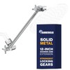 HammerHead Showers® Solid Metal 12-Inch Adjustable Shower Extension Arm –