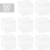 Arlent 50 cajas transparentes para regalos, cajas de regalo transparentes