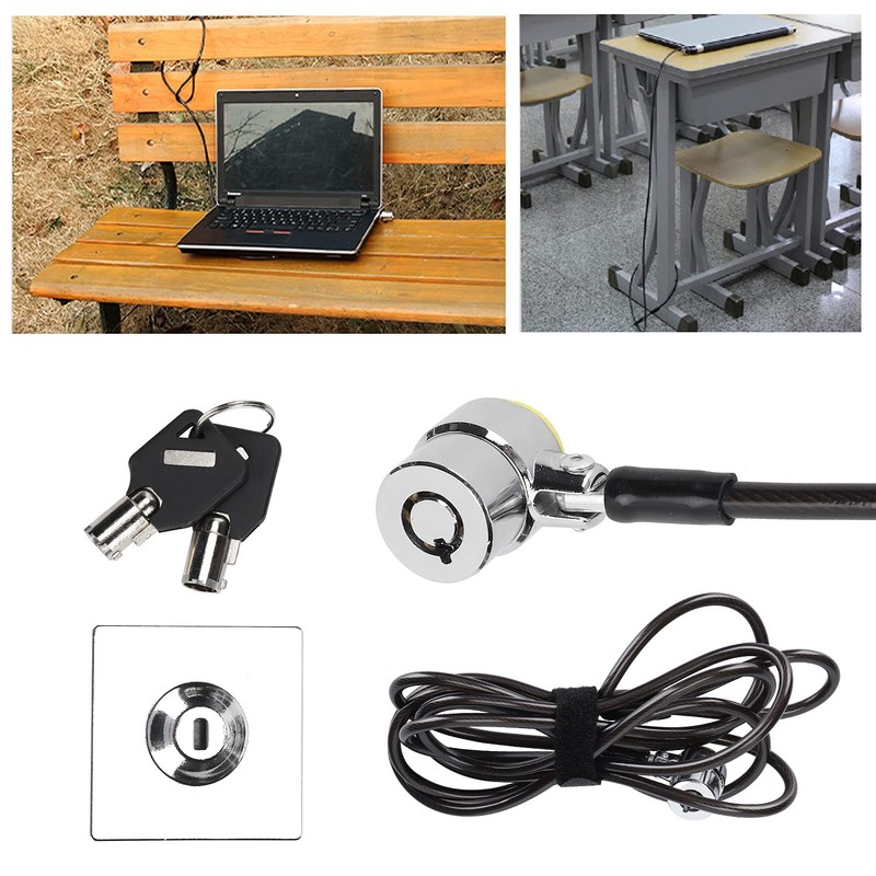 POCREATION Candado de Cable para Computadora Portátil, Candado para Computadora