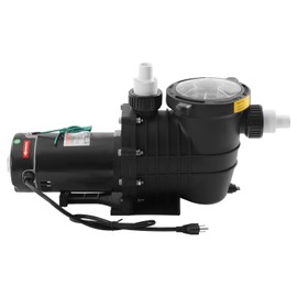 1.5HP Dual Voltage Pool Pump Swimming Pool Pumps Motor 108GPM Powerful Self Priming Dual Voltage Pump With Filter Strainer Stable Performance For Hotels Restaurants Aquaculture (1100W)
