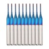 10 Piece End Mill Set Carbide Cutter Blue Corn Cutter