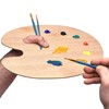 Artina Wooden Painting Palette, School, Round, 25 x 30 cm,