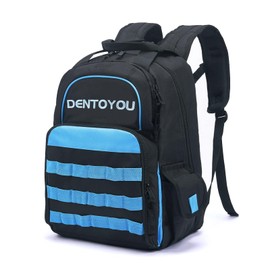 Tool-Backpack with Pockets - Heavy-Duty Multi-use Tools Backpack Blue