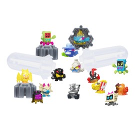 MRBEAST LAB Swarms Series 3, Hyper Fusion Series, 14 Pack Collectible Micro Beasts, 14 Collectible Stickers & 4 Fusion Caps to Build Out Your Own Milk Bones