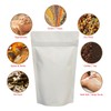 RIGHTPAK White Matt Stand Up Pouches with Resealable Zipper &