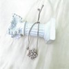 Lyfange 2PCS Spinning Flower Fidget Bracelet for Anxiety Rhinestone Flowers