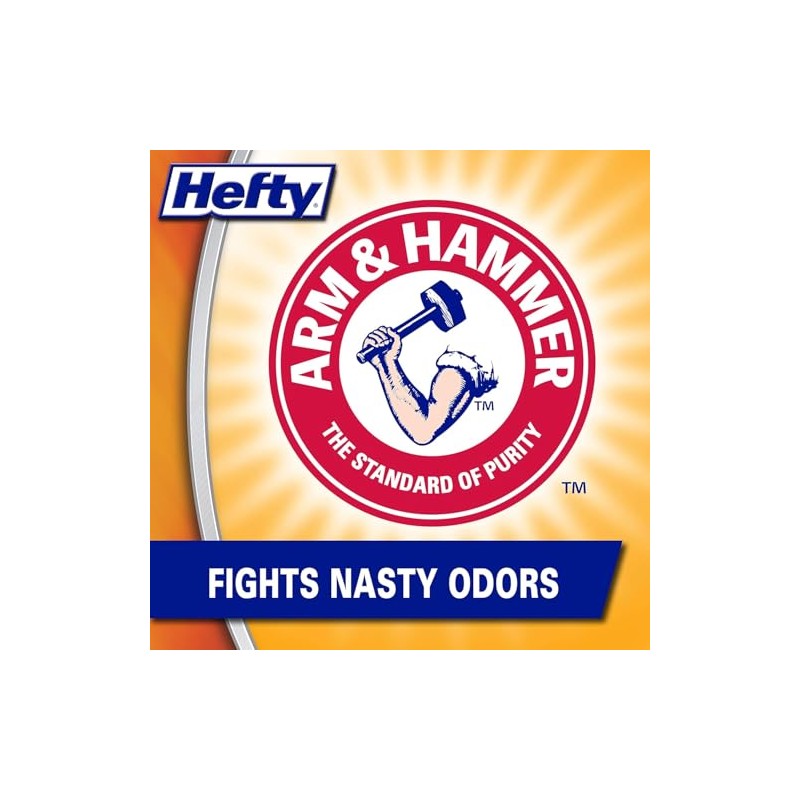 Hefty Small Trash Bags (Odor Control, Lavender Sweet Vanilla, Flap