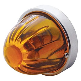 UNITED PACIFIC 32153 Truck Cab Light Conversion Kit, Grakon 1000 Style, Amber Lens, with Watermelon Glass Lens & 1157 Base