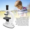 Kids Beginner Microscope Science Kit Portable 200X‑1200X Microscope Kit for
