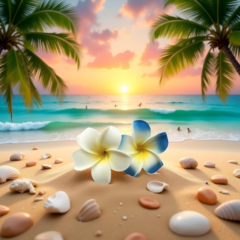 Hawaiianische Frangipani-Plumeria-Schaumkopf-Blume, Party, Strand, Haarschmuck, 2 Stück (weiß + violett)