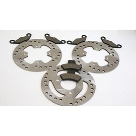 1999-2001 Polaris 250 Trail Blazer Front and Rear Brake Pads and Brake Rotor