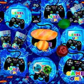 Video Gaming Party Accessories for 16 People, Gamer Birthday Decoration Tableware Set, Video Game Party Cups Napkin Table Cloth Video Game Plates etc Video Game Party Tableware