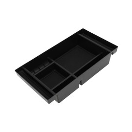 REPAIROCK Full Center Console Organizer Tray for Chevy Silverado for GMC Sierra 2500 3500 HD 2020-2023 Armrest Storage Box Insert Tray Full Console W/Bucket Seats ONLY Plastic Black