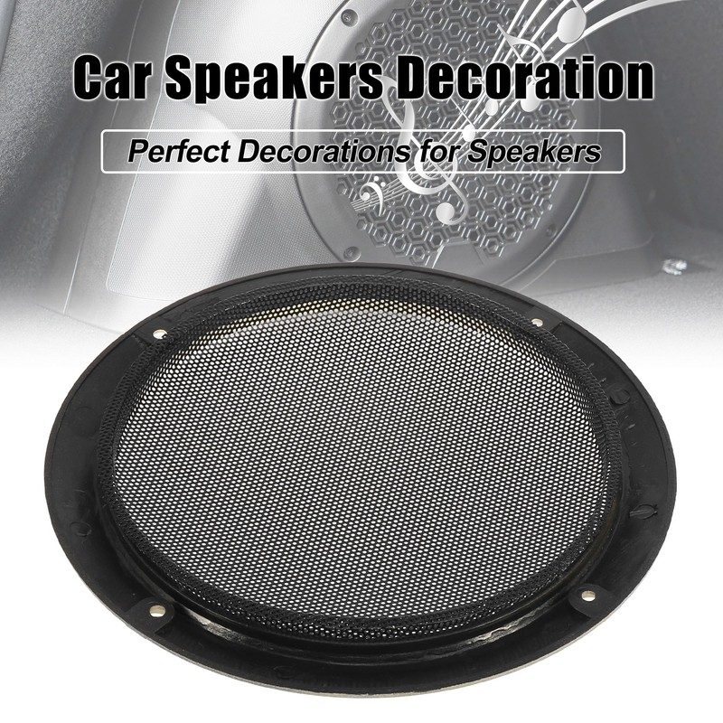 X AUTOHAUX 6.5'' Gold Tone Car Audio Speaker Cover Mesh