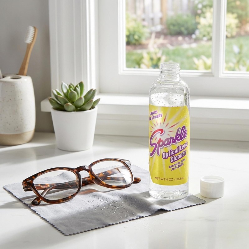 Sparkle Lens Cleaner for Glasses & Optical Surfaces – Ammonia-Free,