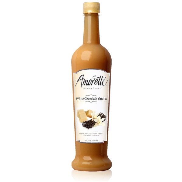 Amoretti Premium Syrup, White Chocolate Vanilla, 25.4 Ounce