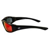 Birdz Eyewear Oriole Padded Motorcycle Riding Sunglasses Gloss Black Frame