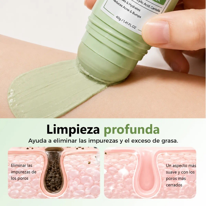 2pcs Mascarilla En Barra De Arcilla Puntos Negros Exfoliante