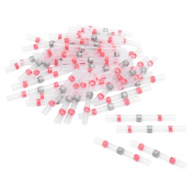 Eujgoov 50pcs Solder Seal Wire Connector Kit SST-S21 Waterproof Butt Connectors Heat Shrink Connector