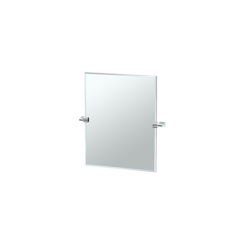 Gatco 4379SM Bleu, Small Rectangle Mirror, Chrome, 24 Inch