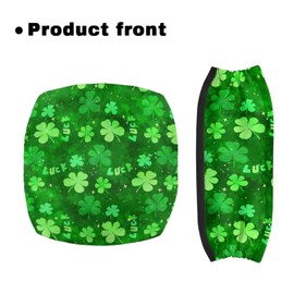 Uorisanigo Rollator Walker Accessories Cover for Seniors Green Leaf Saint Patrick's Day Decor Rollator Walker Seat and Backrest Covers Soft Walkers for Seniors with Seat Covers