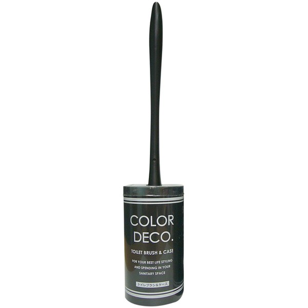 yokozunakurie-syon Color Deco Toilet Brush & Case, Black