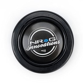 NRG Steering Wheel Horn Button - Black with NRG Round Style Logo - Part # HT-048