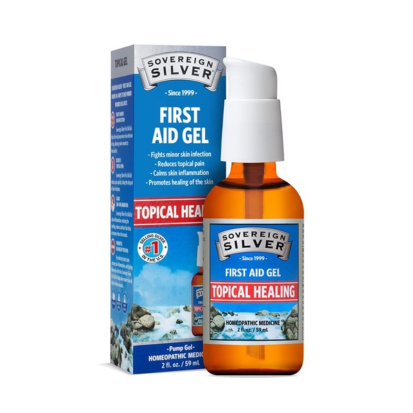 Sovereign Silver First Aid Gel – Topical Healing Homeopathic Medicine, 2 oz.