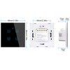 Smart Touch Light Switch with LED Backlight, Black, 1 Gang
