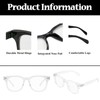 LJCZKA Blue Light Blocking Glasses for Women Men Retro Square