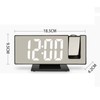 Projection Alarm Clock Large Screen ABS Mirror Surface LED Based