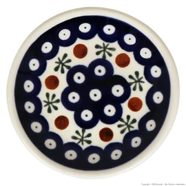 Small Original Bunzlauer Ceramic Plate (Saucer) Diameter 11.6 cm Decor 41
